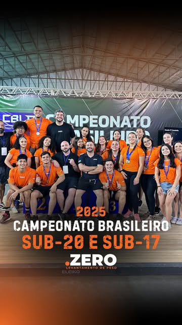 Arte original com a equipe AAPZ no Campeonato Brasileiro Sub-20 e Sub-17 de 2025
